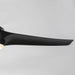 60" Wall Control 3 Blades Black Ceiling Fan with LED Lighting - Sweatfully