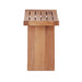 Siena Natural Teak Shower and Bath Stool with Curved Seat and Shelf - Sweatfully