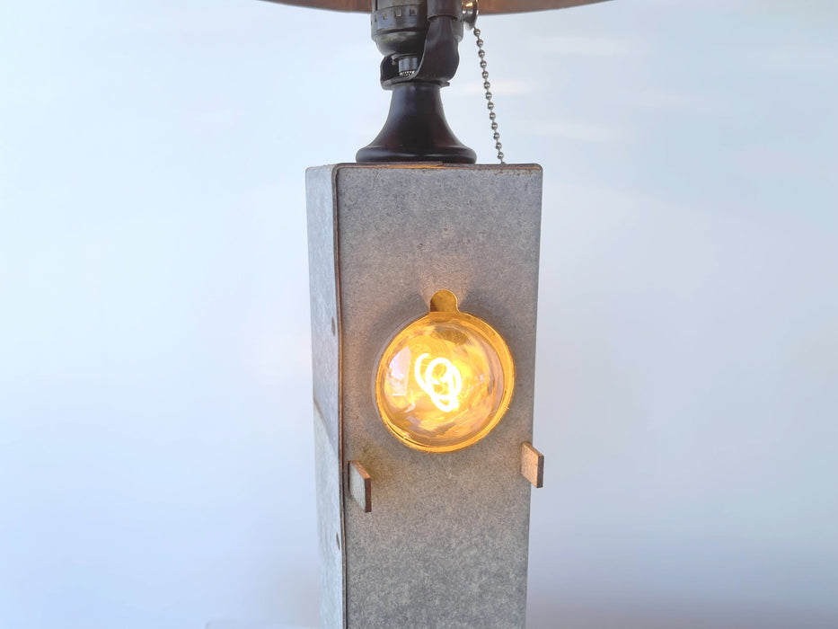 Original Antique Chicken Feeder Tall Farm Table Lamp - Sweatfully