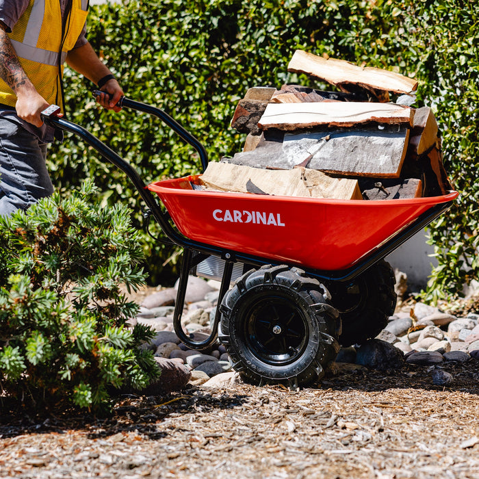 Electric Utility Cart 40V Battery-Powered Wheelbarrow 570-lb. Bucket Capacity - Sweatfully