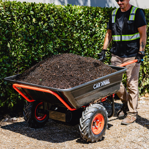 Heavy Duty Electric Utility Cart 40V Battery-Powered Wheelbarrow 660-lb. Bucket Capacity - Sweatfully