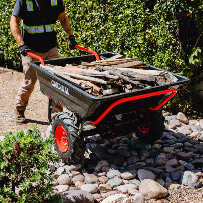 Heavy Duty Electric Utility Cart 40V Battery-Powered Wheelbarrow 660-lb. Bucket Capacity - Sweatfully