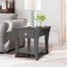 Furniture of America Amity End Table, Gray - Sweatfully