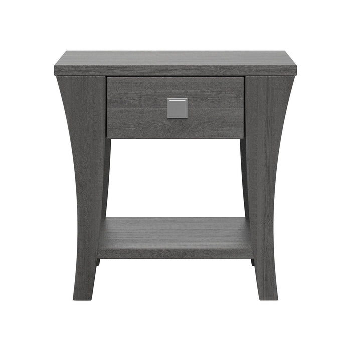 Furniture of America Amity End Table, Gray - Sweatfully