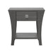 Furniture of America Amity End Table, Gray - Sweatfully