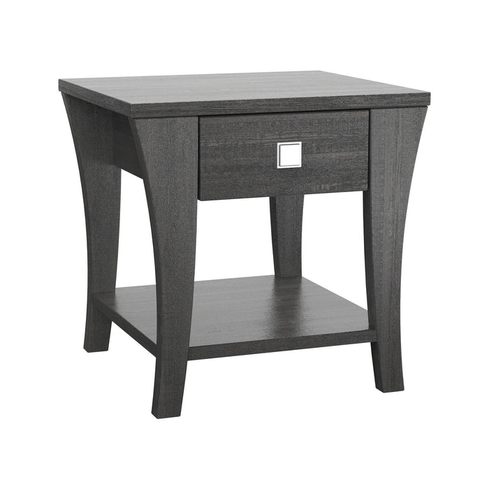 Furniture of America Amity End Table, Gray - Sweatfully
