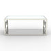 47" Contemporary Coffee Table in Chrome - Sweatfully