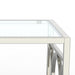 47" Contemporary Coffee Table in Chrome - Sweatfully