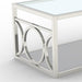 47" Contemporary Coffee Table in Chrome - Sweatfully