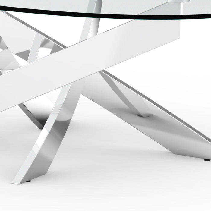 17" H Contemporary Glass Coffee Table in Living Room, Bedroom - Sweatfully
