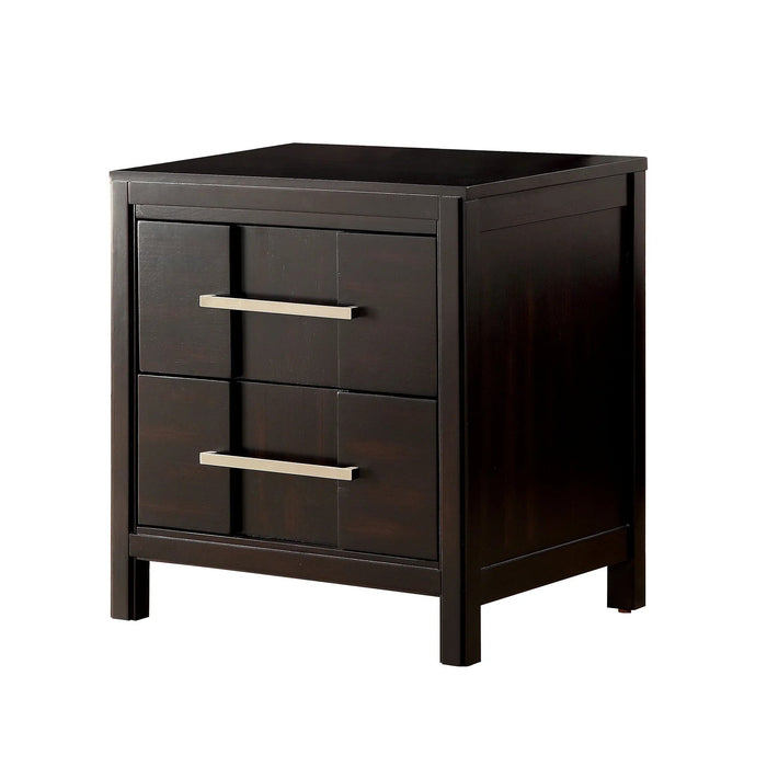 Berenice 23" Transitional Solid Wood 2-Drawer Nightstand - Sweatfully