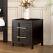 Berenice 23" Transitional Solid Wood 2-Drawer Nightstand - Sweatfully