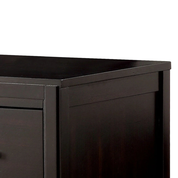 Berenice 23" Transitional Solid Wood 2-Drawer Nightstand - Sweatfully