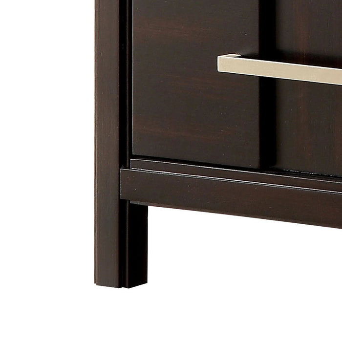 Berenice 23" Transitional Solid Wood 2-Drawer Nightstand - Sweatfully