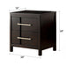 Berenice 23" Transitional Solid Wood 2-Drawer Nightstand - Sweatfully