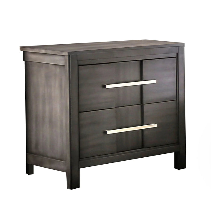 Berenice 23" Transitional Solid Wood 2-Drawer Nightstand - Sweatfully