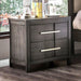Berenice 23" Transitional Solid Wood 2-Drawer Nightstand - Sweatfully