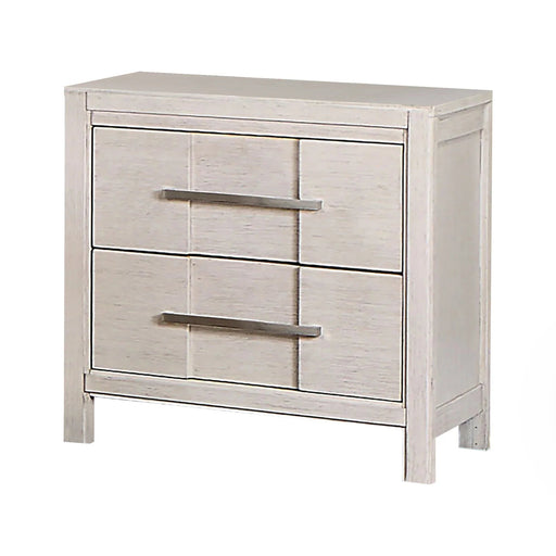 Berenice 23" Transitional Solid Wood 2-Drawer Nightstand - Sweatfully