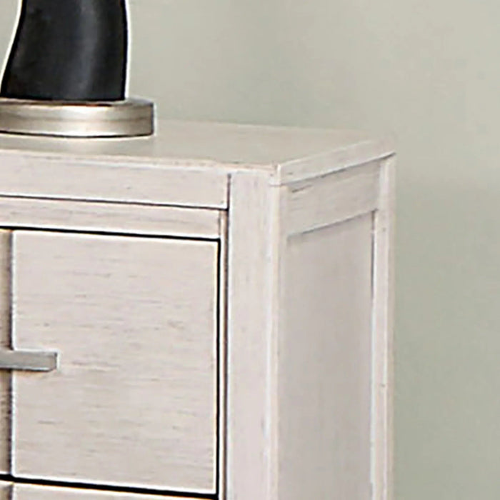 Berenice 23" Transitional Solid Wood 2-Drawer Nightstand - Sweatfully