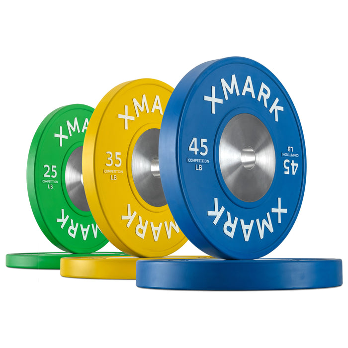 XMARK Premium Competition Bumper Plates (LB), Pairs and Sets No Set - Sweatfully