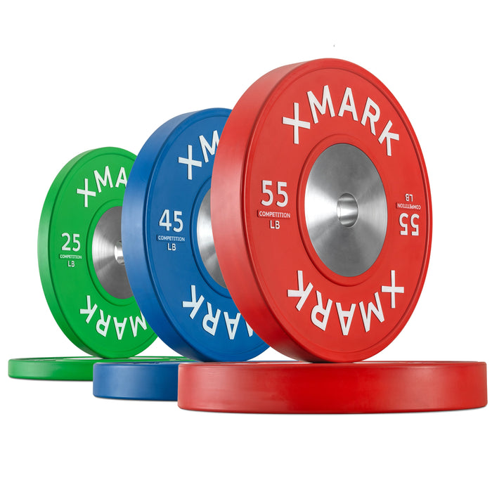 XMARK Premium Competition Bumper Plates (LB), Pairs and Sets No Set - Sweatfully