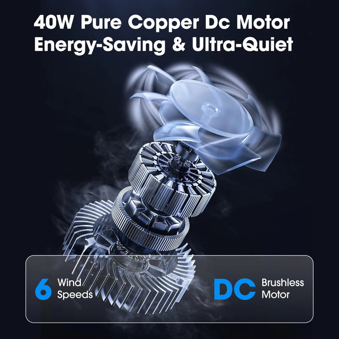 52 Inch Bucholz Industrial Dimmable RGB LED Ceiling Fan with Remote and APP Control - Sweatfully