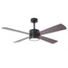 52 Inch Bucholz Industrial Dimmable RGB LED Ceiling Fan with Remote and APP Control - Sweatfully