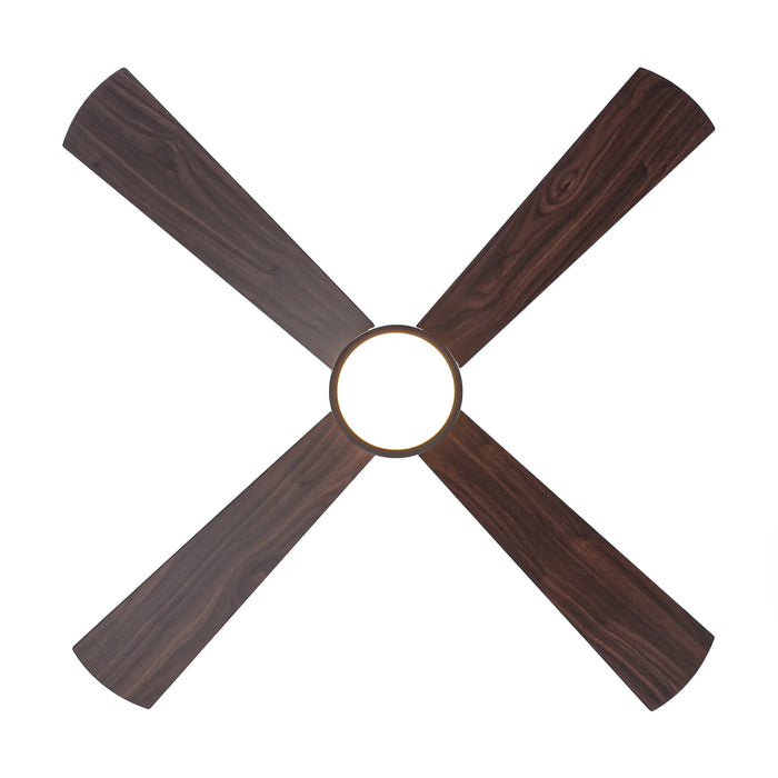 52 Inch Bucholz Industrial Dimmable RGB LED Ceiling Fan with Remote and APP Control - Sweatfully