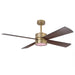 52 Inch Bucholz Industrial Dimmable RGB LED Ceiling Fan with Remote and APP Control - Sweatfully