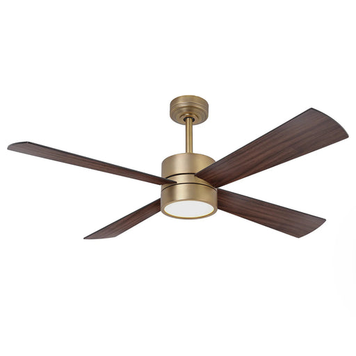 52 Inch Bucholz Industrial Dimmable RGB LED Ceiling Fan with Remote and APP Control - Sweatfully