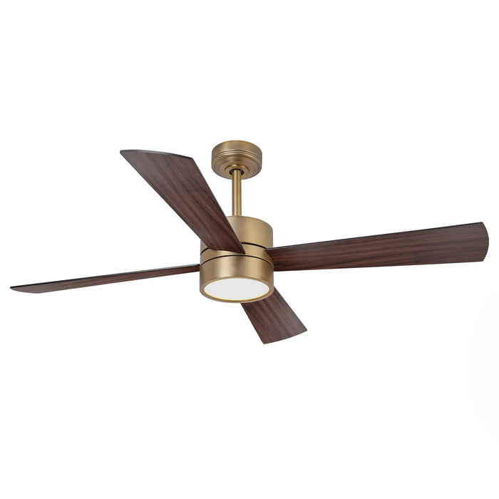 52 Inch Bucholz Industrial Dimmable RGB LED Ceiling Fan with Remote and APP Control - Sweatfully