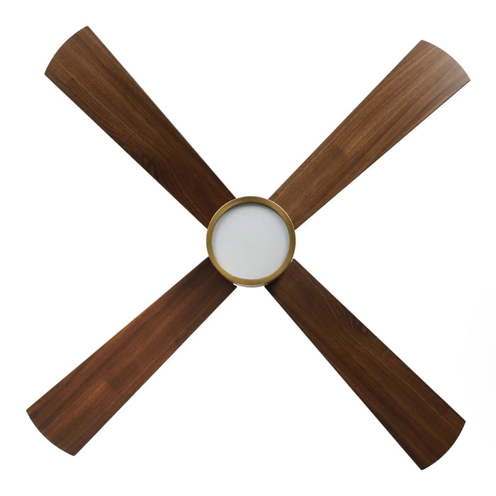 52 Inch Bucholz Industrial Dimmable RGB LED Ceiling Fan with Remote and APP Control - Sweatfully