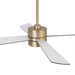 52 Inch Bucholz Industrial Dimmable RGB LED Ceiling Fan with Remote and APP Control - Sweatfully