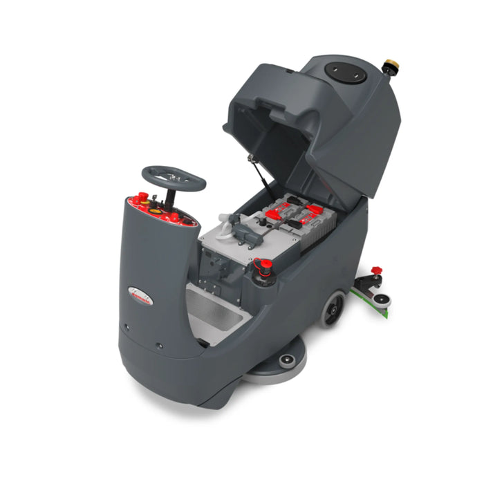 NaceCare CRL 2128/50T 28″ Compact Ride-On Scrubber – 1 NX1K Battery - Sweatfully