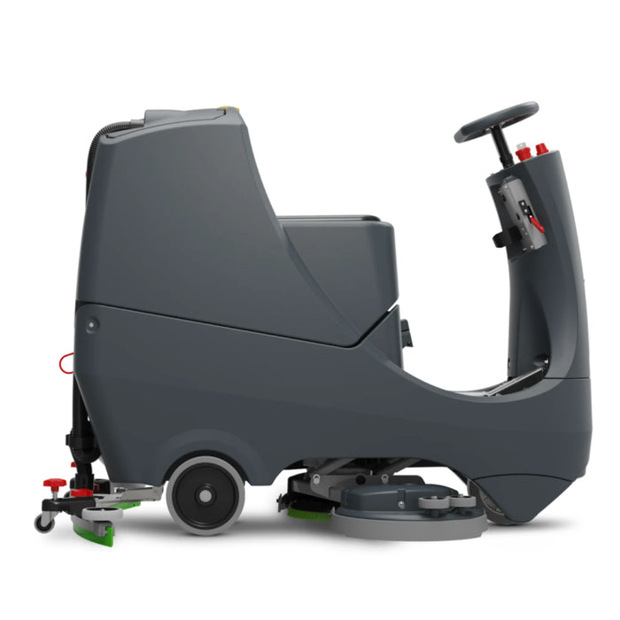 NaceCare CRL 2128/100T 28″ Ride-On Scrubber – 2 NX1K Batteries - Sweatfully