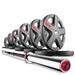 XMARK Texas Star Olympic Weight Plates and Olympic Barbell Sets CROWBAR-3389-BAL-155 - Sweatfully