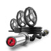 XMARK Black Diamond® Olympic Weight Plates and Curl Barbell Sets CROWBAR-CURL-BD-BAL-65 - Sweatfully