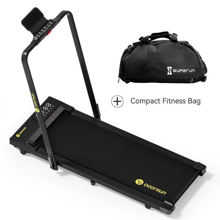 DeerRun A5 Pro Smart 2 in 1 Folding Treadmill Black - Sweatfully
