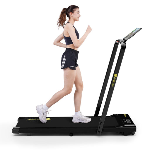 DeerRun A5 Pro Smart 2 in 1 Folding Treadmill Black - Sweatfully