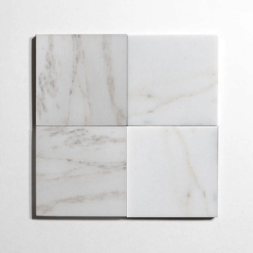 Colorado Calacatta 6"x6" Honed & Tumbled Marble Tile - Sweatfully