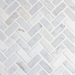 Antique Carrara Mini Herringbone Marble Tile - Sweatfully
