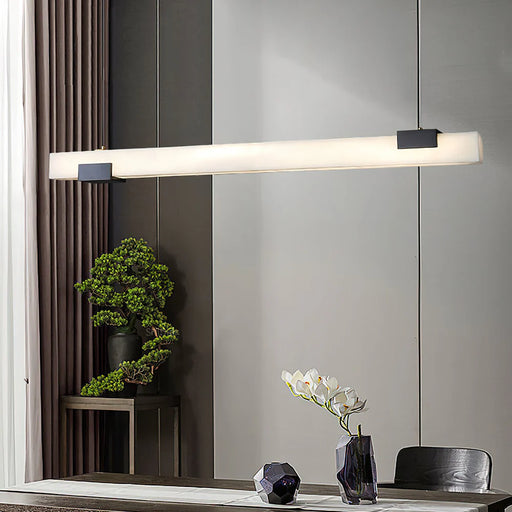Cary Alabaster Strip Pendant Light - Sweatfully