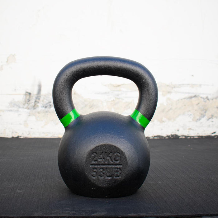 Muscle D Cast Kettlebells - Muscle D Fitness - Quality Handle Design - Heavy Duty Coating - Sweatfully