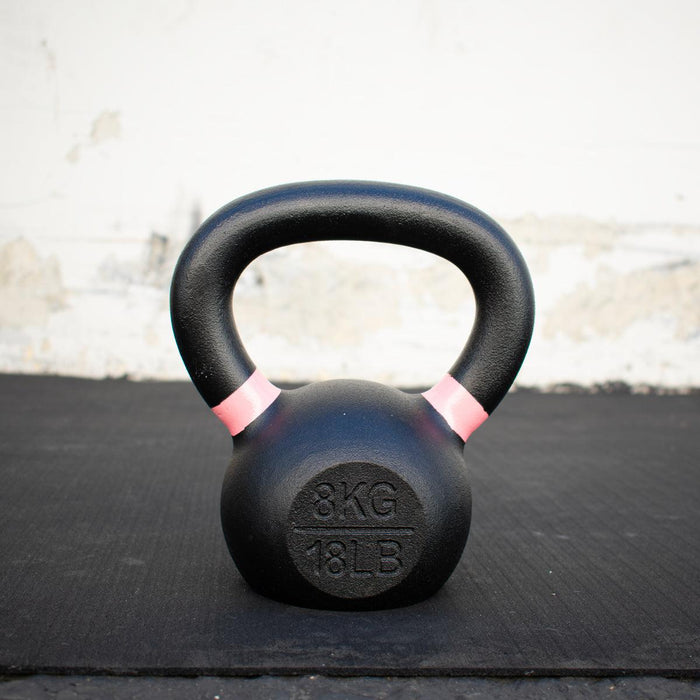 Muscle D Cast Kettlebells - Muscle D Fitness - Quality Handle Design - Heavy Duty Coating - Sweatfully