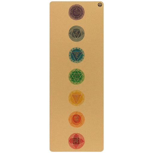 Chakras Aura Cork Yoga Mat - Sweatfully
