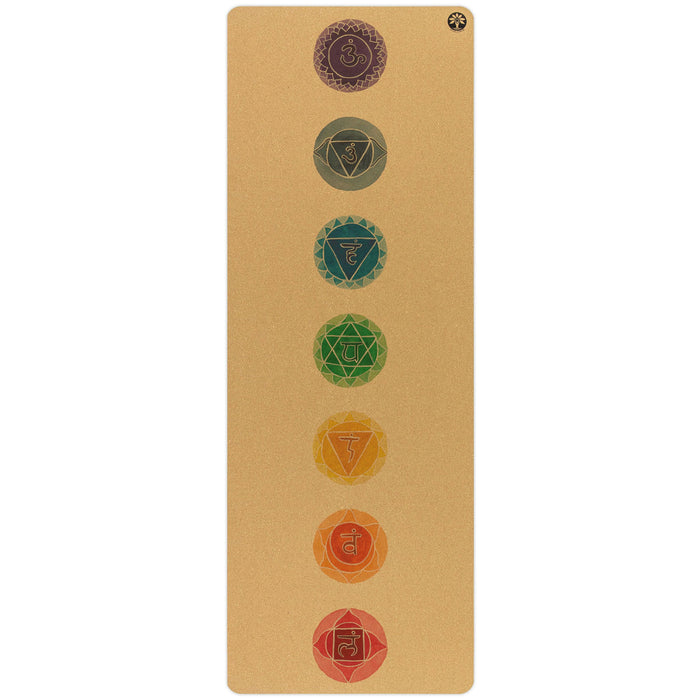 Chakras Aura Cork Yoga Mat - Sweatfully