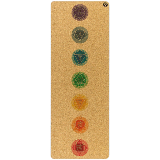 Chakras Original Cork Yoga Mat - Sweatfully