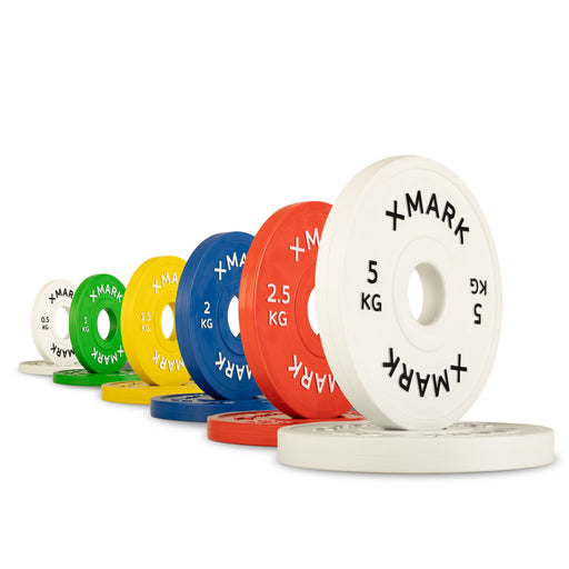 XMARK Olympic Change Plates (Kilogram 6-Pairs ½ kg to 5 kg) KG-CHANGE-SET - Sweatfully
