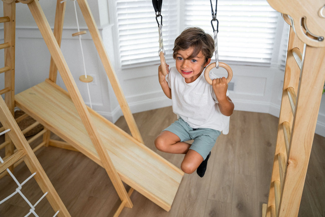 Chestnut - 8-in-1 Jungle Gym for Toddlers - Sweatfully