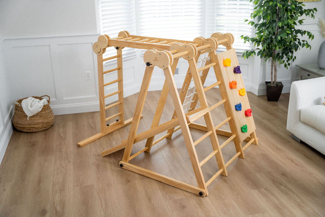 Chestnut - 8-in-1 Jungle Gym for Toddlers - Sweatfully